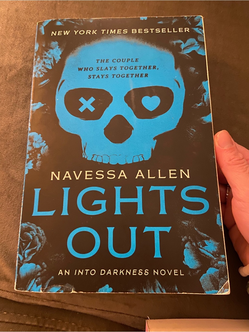 Lights Out Paperback Book - Blue and Black